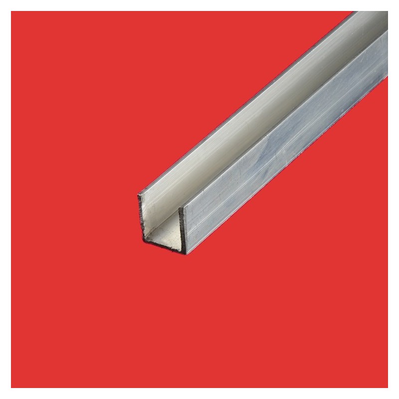 Profilé En U Aluminium 40x40 Mm - Longueur 1000 Mm, Idéal Pour Bricolage Et Construction