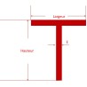 Profilé alu en t 30x30 - Long. 1 à 4 mètres - Comment Fer