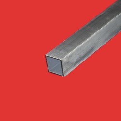 Tube carré aluminium 25x25 - Long. 1 à 4 mètres - Comment Fer