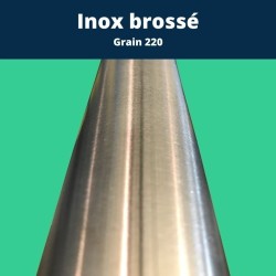 Tube inox brossé carré 25 x 25 mm - Long. 1 à 4 mètres - Comment Fer