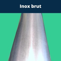 Tube inox brossé carré 25 x 25 mm - Long. 1 à 4 mètres - Comment Fer