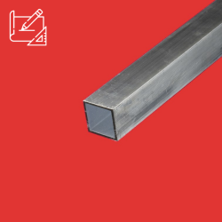 Tube carré aluminium sur mesure