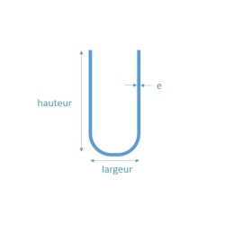 U profilé acier à froid 30x11x30 mm U métallique UPAF Comment Fer