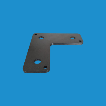 Platine acier percée 126 x 126 mm Platine acier percée 126 x 126 mm