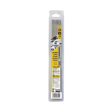 50 électrodes de soudure rutiles acier Ø 2.0 mm 50 électrodes de soudure rutiles acier Ø 2.0 mm