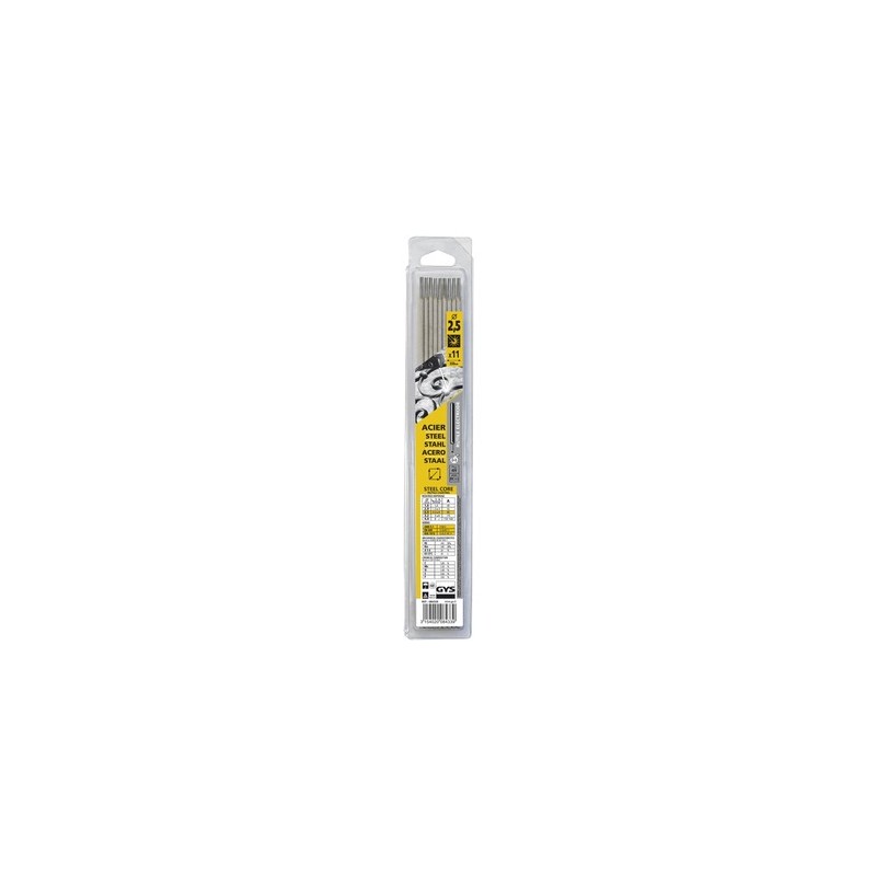 Électrodes de soudure rutiles acier Ø 2,5 mm – Lot de 11 électrodes haute qualité