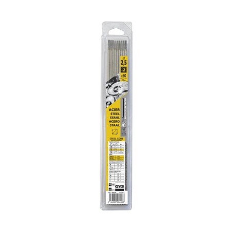 50 électrodes de soudure rutiles acier Ø 2.5 mm 50 électrodes de soudure rutiles acier Ø 2.5 mm