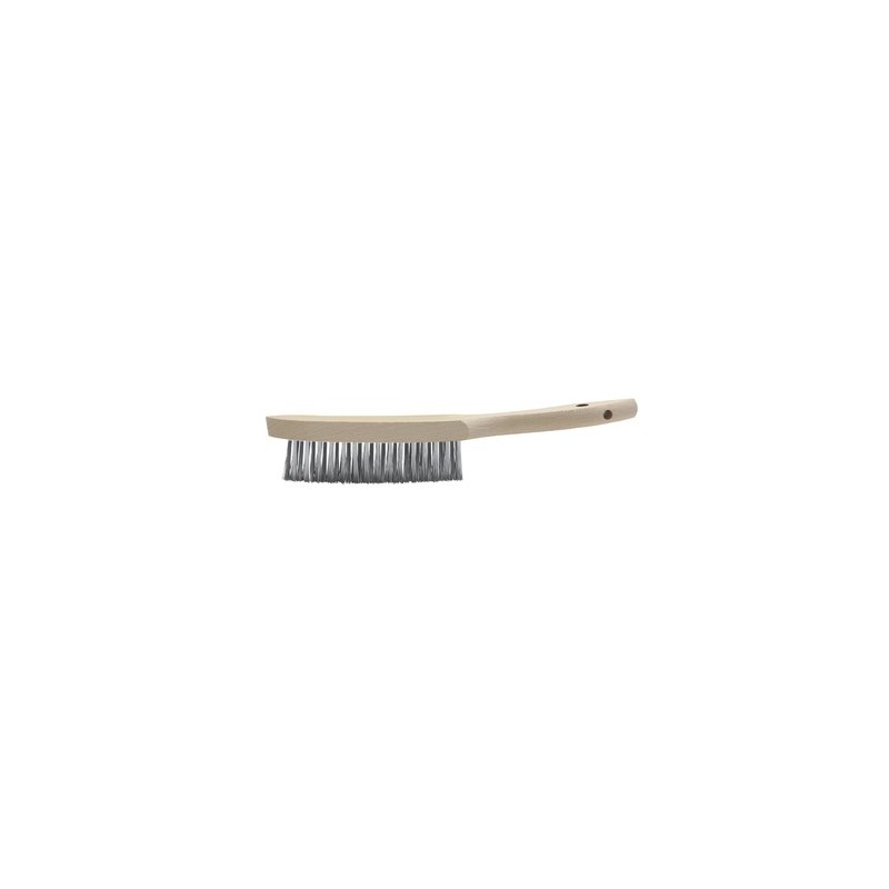 Brosse Métallique FMprofessional Pour Barbecue - Manche Plastique - Nettoyage Grilles - 30x5cm