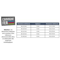 Fer u acier 70x40 Cornière U acier profilé - Comment Fer