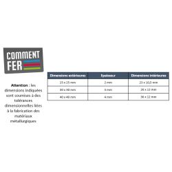 Profilé alu en t 40x40 - Long. 1 à 4 mètres - Comment Fer