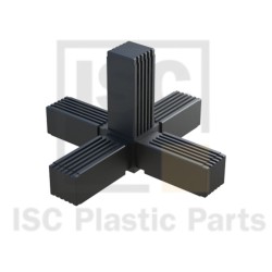 Raccord en A tubes carrés 30x30 - Cœur acier | Comment Fer