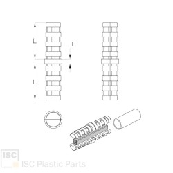 Raccord droit tubes ronds Ø40 mm - Cœur acier | Comment Fer