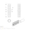 Raccord droit tubes ronds Ø40 mm - Cœur acier | Comment Fer