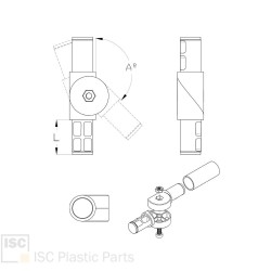 Raccord articulé tubes ronds Ø40 mm - Sans soudure | Comment Fer