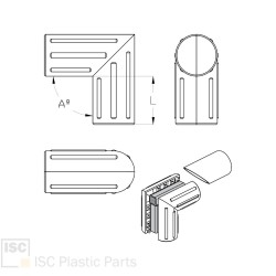 Raccord 90° tubes ronds Ø40 mm - Cœur acier | Comment Fer