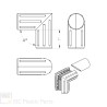 Raccord 90° tubes ronds Ø40 mm - Cœur acier | Comment Fer