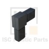 Raccord 90° tubes rectangulaires 30x20 - Cœur acier | Comment Fer
