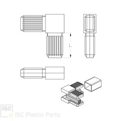 Raccord 90° inversé tubes rectangulaires 30x20 | Comment Fer