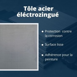 Tole acier éléctrozingué - EZ