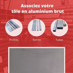 Achetez Tôle Aluminium 1000x2000 mm - Épaisseurs Variées chez CommentFer