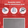 Achetez Tôle Aluminium 1000x2000 mm - Épaisseurs Variées chez CommentFer