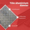 Tole alu damier