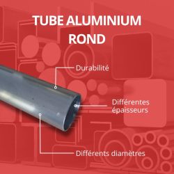 Tube aluminium 12 mm - Long. 1 à 4 mètres - Comment Fer