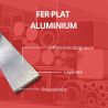  Barre aluminium plate 150mm - Long. 1 à 4 mètres - Comment Fer