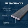 Fer plat acier épaisseurs 6 - 8- 10 et 15 mm 90mm plat acier - Comment Fer