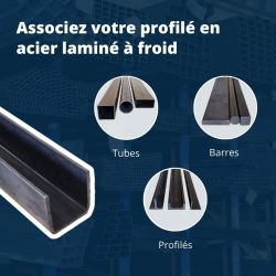 U profilé acier à froid 20x40x20 mm U métallique UPAF Comment Fer