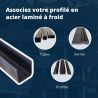 U profilé acier à froid 20x40x20 mm U métallique UPAF Comment Fer
