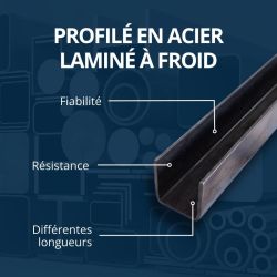 U profilé acier à froid 14x14x14 mm U métallique UPAF Comment Fer