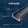 Fer u acier 50x25 Cornière U acier profilé - Comment Fer