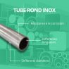 Tube inox 304L diametre 30mm - Long. 1 à 4 mètres - Comment Fer