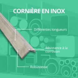  Corniere inox 25x25 - Long. 1 à 4 mètres - Comment Fer