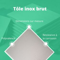Tôle Inox 304L 1000x2000 mm - Épaisseurs de 1 à 4 mm chez CommentFer