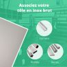 Tôle Inox 304L 1000x2000 mm - Épaisseurs de 1 à 4 mm chez CommentFer