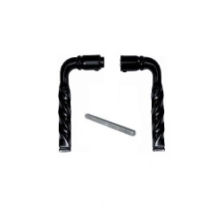 Poignée torsadée en fonte d'aluminium