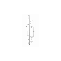Serrure encastrable pour tube métallique