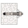 Goujon d'ancrage M8x70 Fischer FBN II zingué - Sachet de 4
