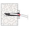 Goujon d'ancrage inox A4 M8x70 Fischer FBN II - Sachet de 4