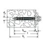 Cheville rallongée DuoXpand 10x80 Fischer - Sachet de 10