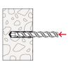 Cheville à frapper métal M6x30 Fischer EA II - Sachet de 30