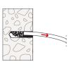 Cheville à frapper métal M6x30 Fischer EA II - Sachet de 30