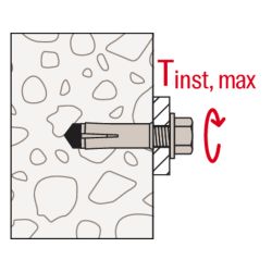 Cheville à frapper métal M6x30 Fischer EA II - Sachet de 30