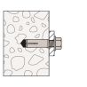 Cheville à frapper métal M6x30 Fischer EA II - Sachet de 30