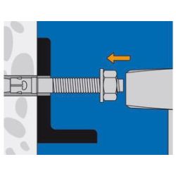 Goujon d'ancrage M8x80 UPAT ICI zingué - Lot de 100