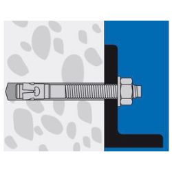 Goujon d'ancrage M10x90 galvanisé à chaud UPAT ICI - Lot de 50
