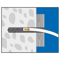 Cheville rallongée nylon 10x80 UPAT URD - Lot de 50