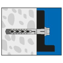 Cheville rallongée nylon 10x80 UPAT URD - Lot de 50